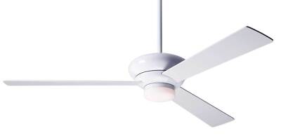 Modern Fan Company Altus Gloss White 42'' Ceiling Fan with LED Light