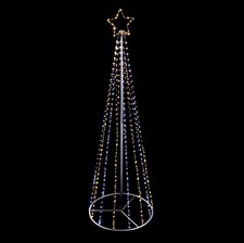 Image of Outdoor Maypole Christmas Tree LED Lights Indoor Outdoor Star 7ft or 8ft