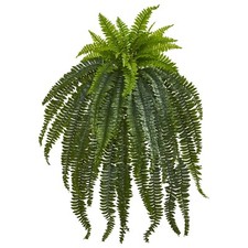 47  Boston Fern Large Artificial Bush Plant w/59 Lvs Home Decor. Retail 114