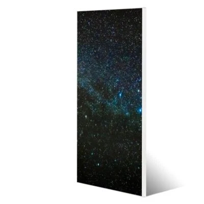 banjado Magnetwand Wandtafel 30x75cm Magnettafel m. Magneten Nachthimmel Metall - Bild 1 von 4