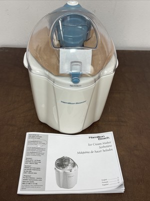 NEW Hamilton Beach 68320 Ice Cream Maker w/ Instruction Manual NO box