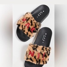 Marni Logo Slides Women size 41- Leopard