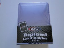 BCW 3" x 4" 138 PT Thick Card Toploader Holder - 1 Pack = 10 Holders