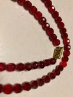 Vintage Jewelry Ruby Crystal Necklaces 10” — photo 5