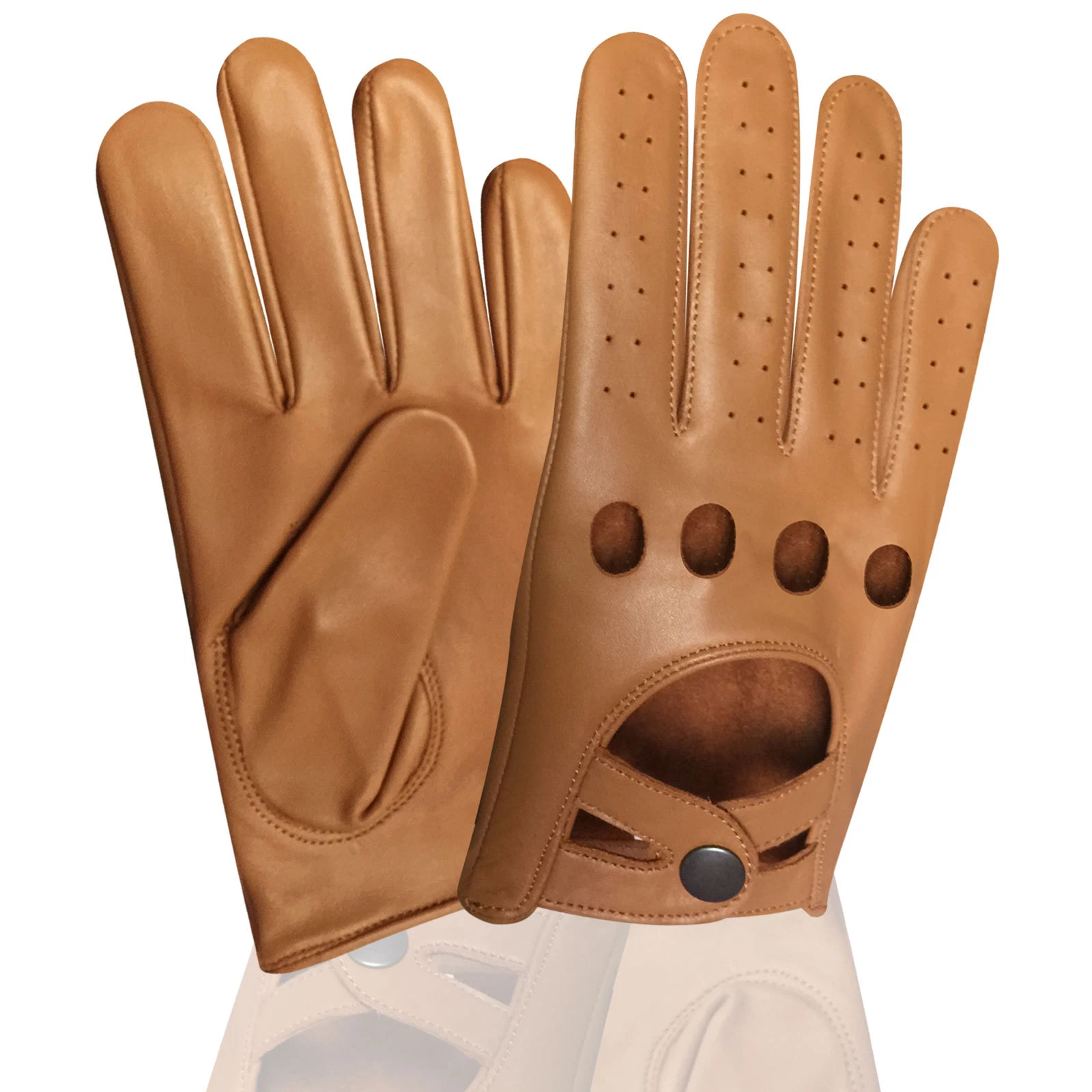 REAL SOFT NAPPA LEATHER MEN'S DRIVING STYLISH FASHION GLOVES D-511