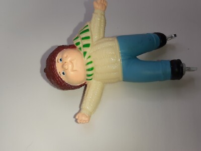 1984 cabbage patch figure Boy Ornament Tip Of 1 Skate Is Broken Ice Skating
