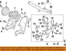 HYUNDAI OEM 20-25 Palisade Cooling Water Pump-Water Outlet Gasket 256123L300