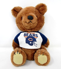 Vintage Dakin Teddy Bear Chicago Bears Jointed Plush 11 Inch 1981 Football