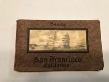 Vintage Seeing San Francisco Postcard Book  ca.1915 - 23 Postcards 