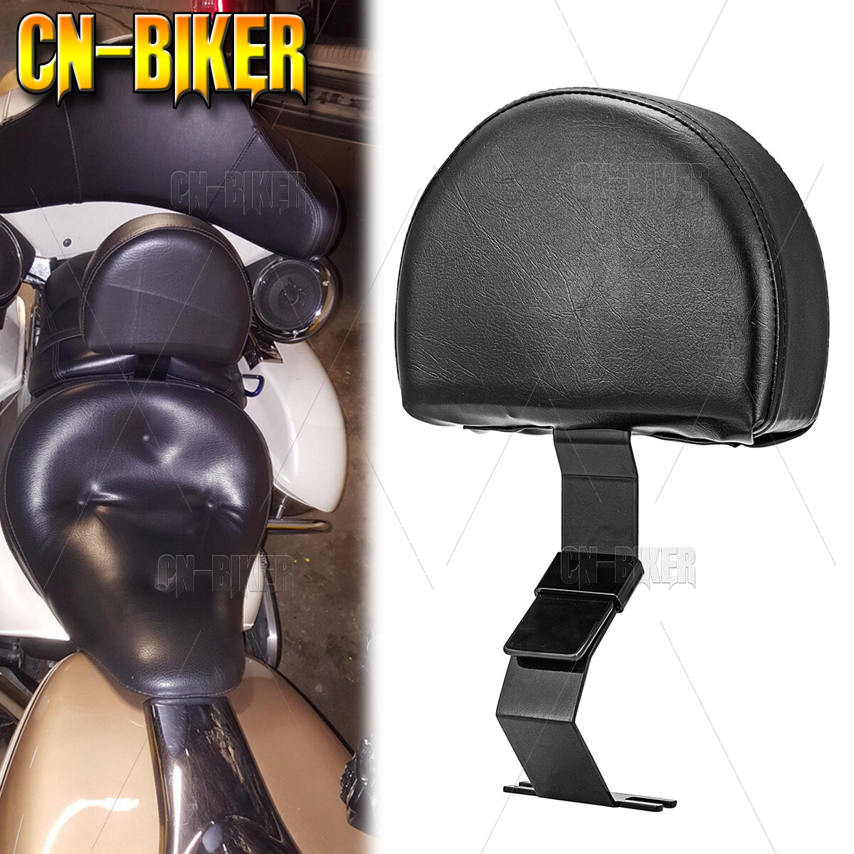 Quick Release Driver Backrest Pad For Kawasaki Vulcan 1700 Nomad