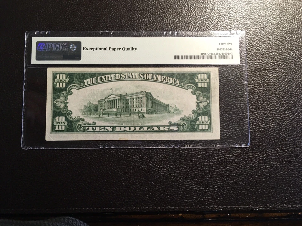 10.00 1934-AFRNote Fr2006-C Star!!! PMG 45 choice extremely fine EPQ - Image 2 of 2