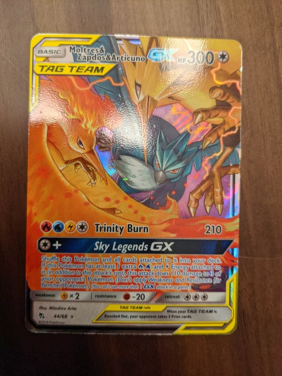 Moltres & Zapdos & Articuno GX - 44/68 - Ultra Rare