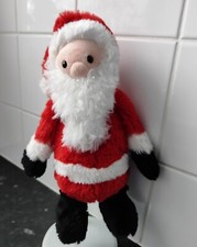 Jellycat Rare Bashful Santa Clause Father Christmas Xmas Soft Toy Plush Retired 