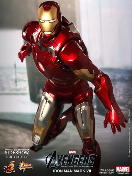 Hot Toys Iron Man Mark VII MMS185 Avengers 2012 1/6 Scale Figure