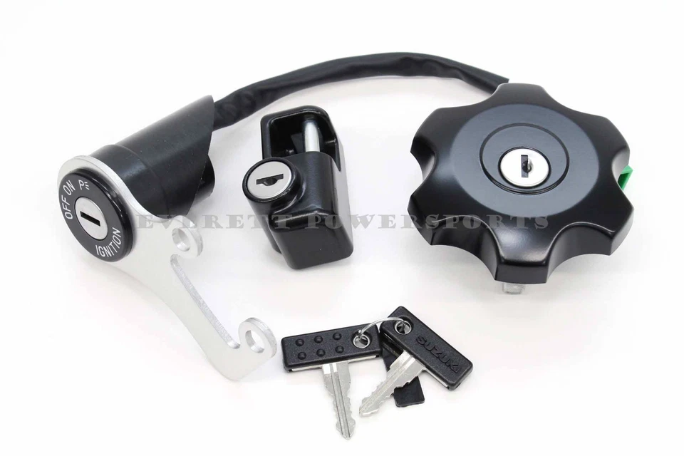 点火钥匙开关 05-23 DRZ400 SM 原始设备制造商正版铃木燃气盖锁套装 #W66 — 第 3/4 张图片