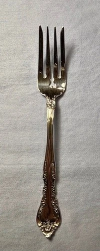 Gorham Alencon Lace Sterling Silver Salad Fork - No Mono