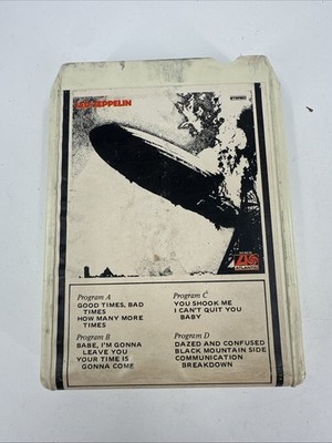 Led Zeppelin- Self Titled 8-Track Tape. Just Serviced.