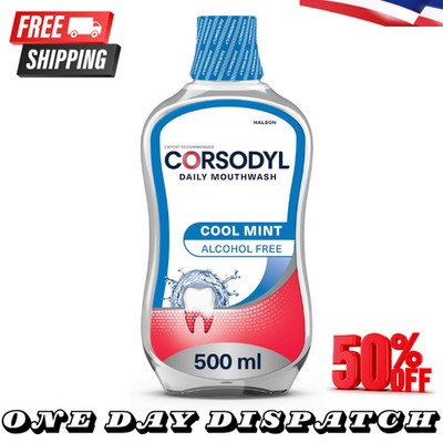 Corsodyl Daily Gum Care Mundspülung Alkoholfrei Cool Mint, 500ml (1er Pack)