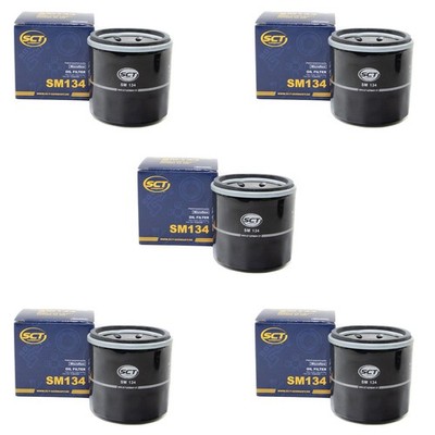Ölfilter 5 X SCT SM134 für Arctic Cat Kawasaki KVF Polaris ATP Yamaha YFM 450