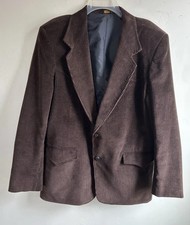 Pioneer Wear Corduroy Blazer Mens 42 Brown Western Jacket Elbow Patches USA
