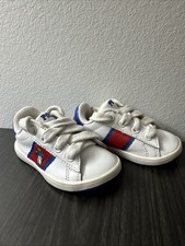 Polo Ralph Lauren Quilton Bear Shoes White Low Top Sneakers Size 4 Infants.