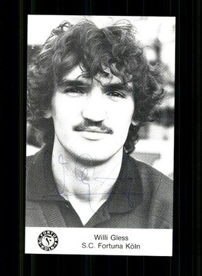 Willi Gless Autogrammkarte Fortuna Köln 1982-83 Original Signiert