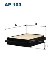 Luftfilter Filtereinsatz AP 103 FILTRON für HONDA CIVIC IV Stufenheck CRX II