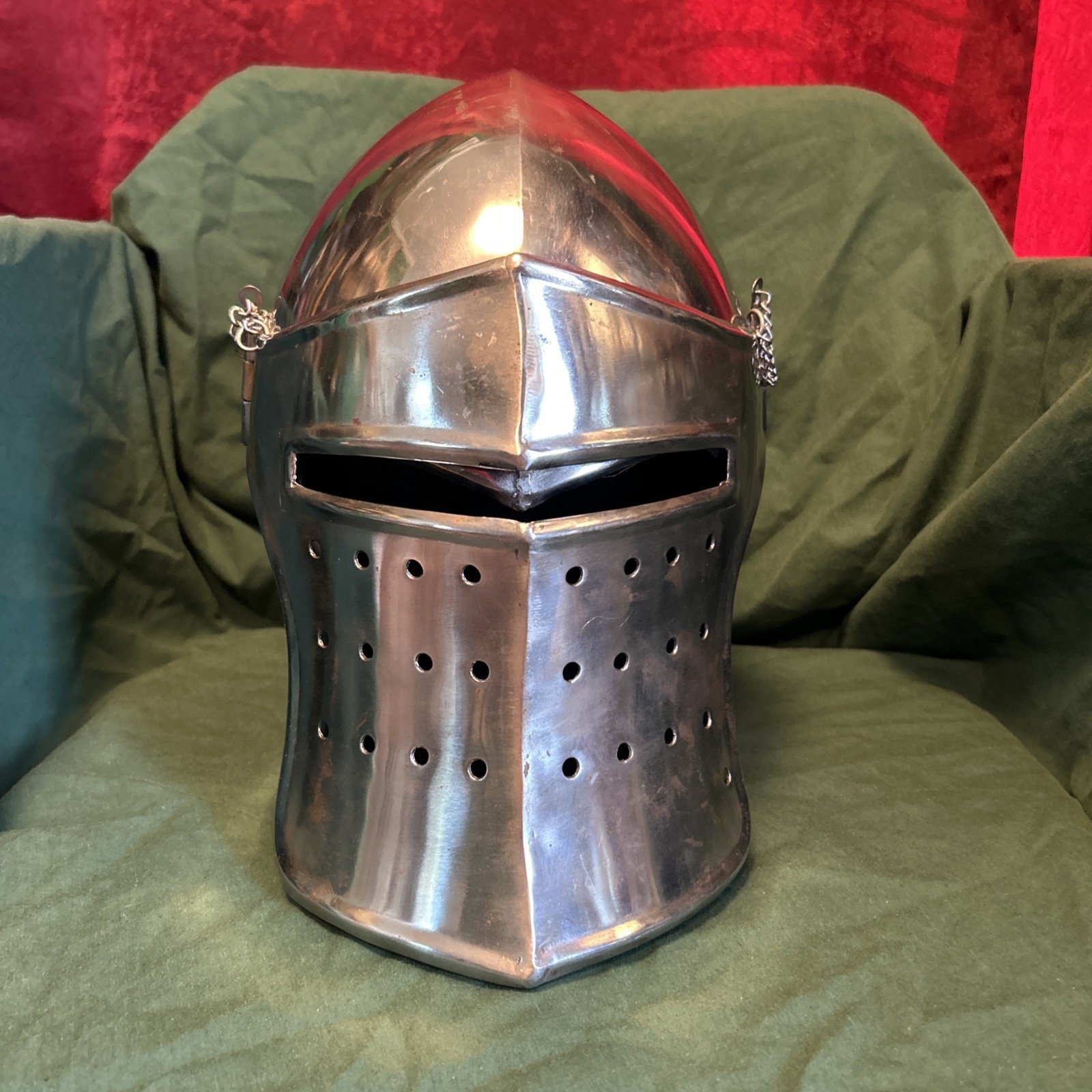 Medieval Knights Helmet Renaissance Costume Good … - image 12