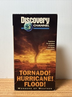 Discovery Channel: TORNADO! HURRICANE! FLOOD! VHS Wonders of Weather 1996