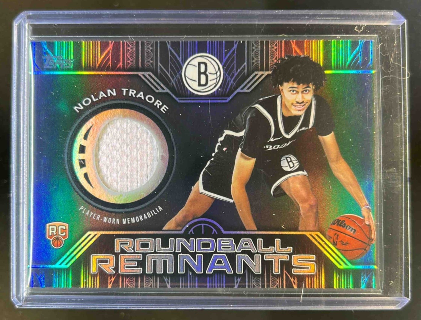 2025-26 Topps Nolan Traore Rookie Roundball Remnants Jersey Rainbow Foil #RRR-NT