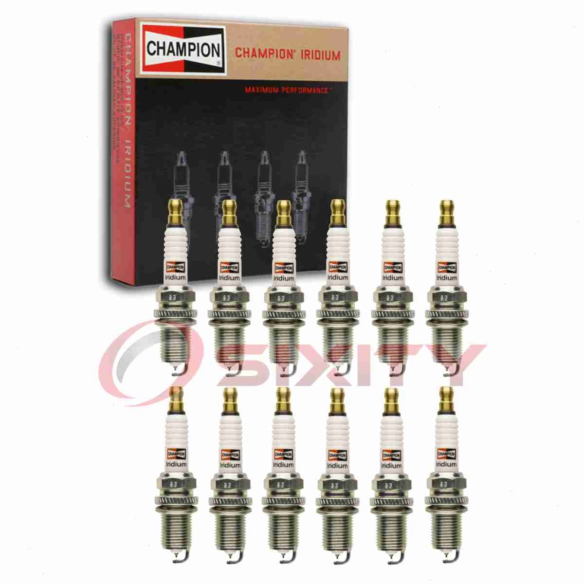 12 pc Champion Iridium Spark Plugs for 1998-2003 Mercedes-Benz ML320 3.2L V6 ym