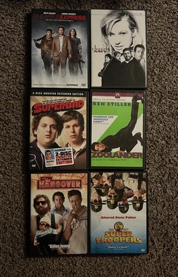 6 DVD Comedy Lot: Pineapple Express, Superbad, Zoolander, The Hangover, + more!