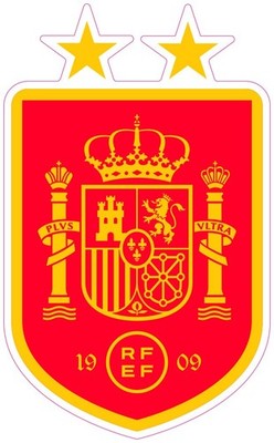 Spain National Soccer Team 2 Star Vinyl Decal Sticker CarTruck Bumper Laptop Mug