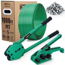 Banding Strapping Kit, Heavy Duty Pallet Packaging Kit with 1500lbs 5/8" x 1...