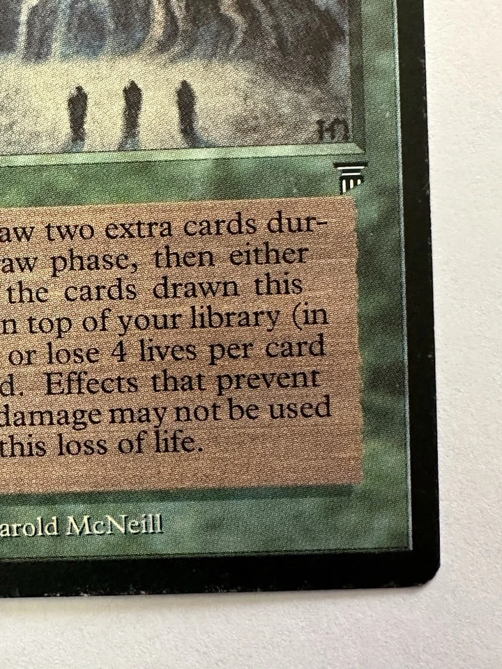 Sylvan Library Magic The Gathering Legends LP Read Description  - Image 4 of 4