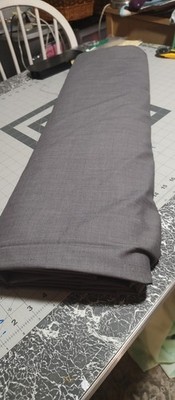 Gray Polyester Lightwieght Suiting Fabric. 13 yards x 54''   7 pounds