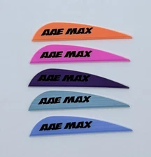 AAE Max Stealth Vanes 2.6” – 120-Pack Bright Colors Archery Arrow Fletching