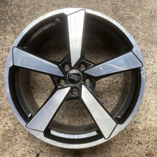 AUDI TT Mk3 8S Diamond Cut / Black 9J x 20" 5-Spoke Alloy Wheel 8S0601025AM