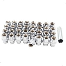 Set of 32 M14x1.50 Open End Extended Thread Small Diameter Lug Nuts