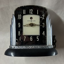 Antique Art Deco General Electric 4F58 Lotus Clock Read Description