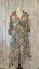 Joe Browns floral sheer wrap dress cover up size 14
