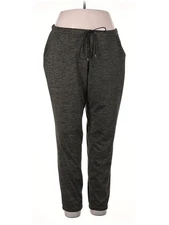 H By Halston Women Gray Casual Pants L