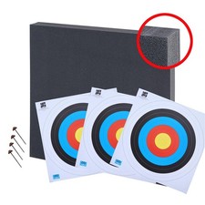 Zielscheibe 80x80  bis 50lbs mit 3 Auflagen und 4 Scheibenn&auml;geln