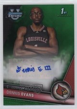 2023-24 Bowman U Chrome Prospect Green Refractor 32/99 Dennis Evans Auto 0z0v