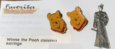 Winnie The Pooh Earrings Stud Cartoon Character Face