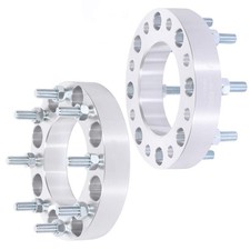 1.5 Wheel Spacers 8x180 125mm 14x1.5 Nuts For Silverado Sierra 2500hd 3500 2pcs