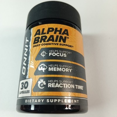 Onnit Alpha Brain Memory & Focus 30 Capsules, Exp. 05/2027 FAST    §}~