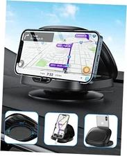 Phone Mount for Car, 360° Rotatable Dashboard Horizontal & Classic Black