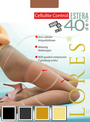 Hochwertige Anti Cellulite Beine formende Kompressionsstrumpfhose 40 Den S - XL
