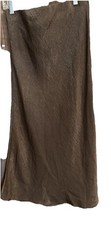Whimsy Witchy Goth Vibe Brown Textured Pattern Flowy Dark Fairy Maxi Skirt L